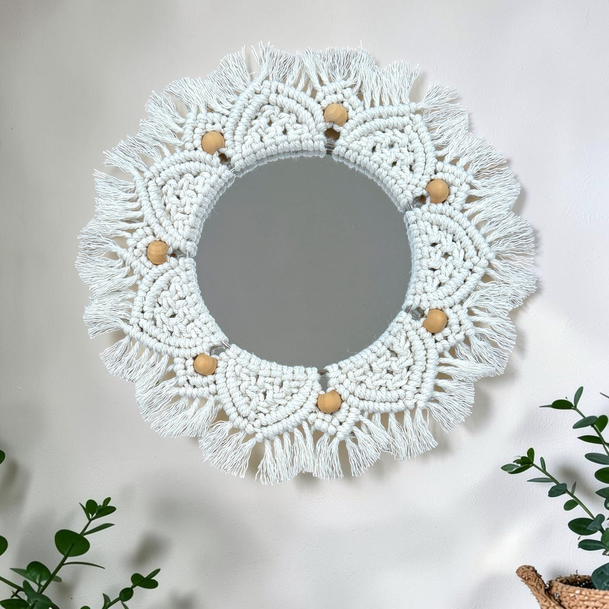 Pond & Petal - Macrame Mirror